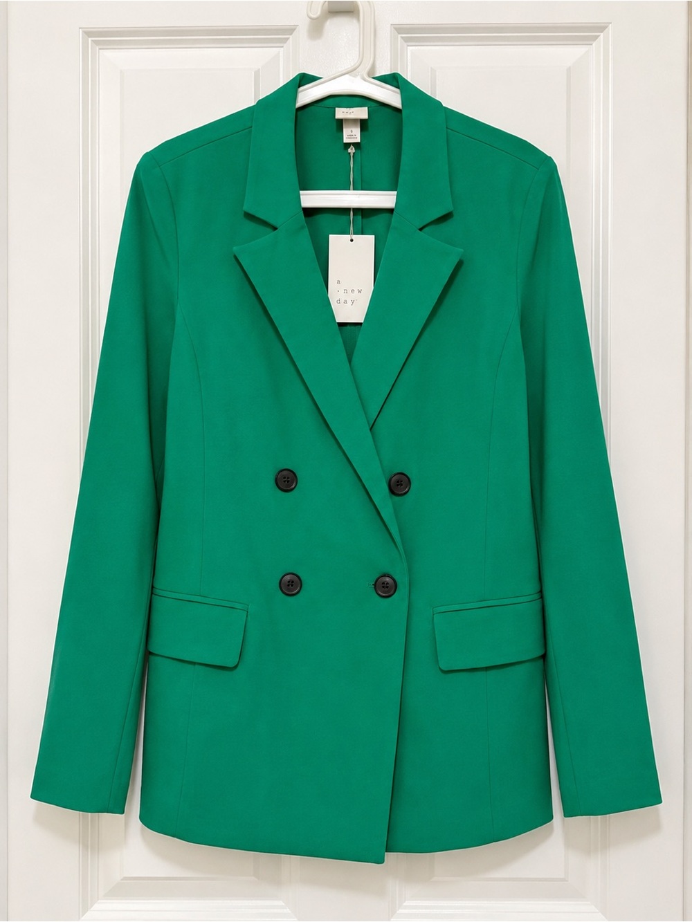 a new day Green Double-Breasted Blazer
